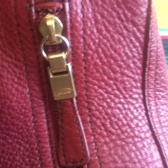 Ruby red 100% leather purse by Talbots - Picture 4 of 11